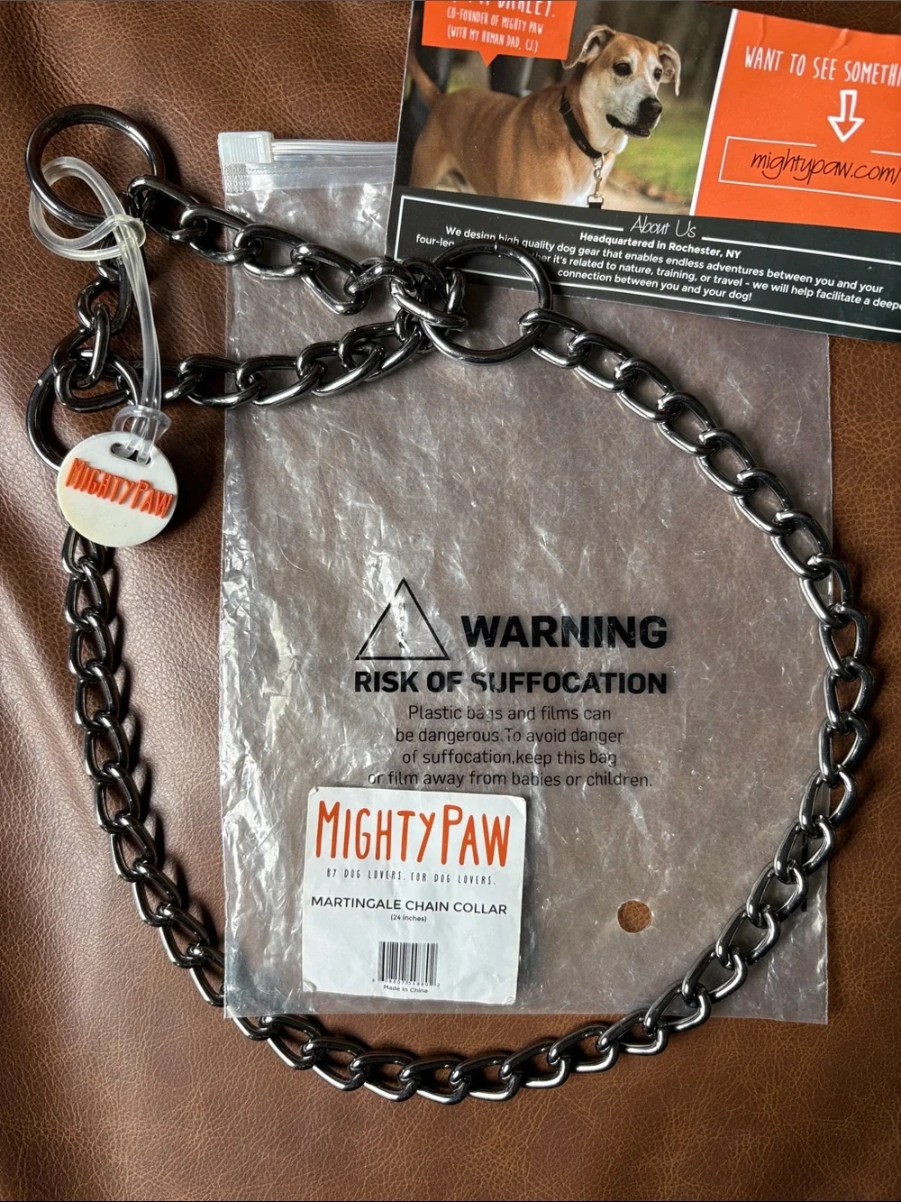 Mighty Paw 24” Martingale Chain Collar